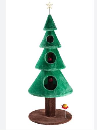 Cat scratcher post "christmas tree" 1