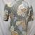 Vintage Short Sleeve Leafy Button-Up Shirt by Leemar - Women's Large 5 thumbnail