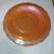 Vintage Orange Iridescent Carnival Glass Saucer Pattern Rim 4 Total 1 thumbnail
