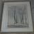 Trees Winter landscape Watercolor Painting signed 1 thumbnail