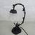 Cherub Angel Ornate Cast Iron Bronze Tone Desk Table Top Lamp 5 thumbnail