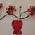 Vintage Ruby Blossom Flowers and Knobs Hanging Wall Hooks 12 thumbnail