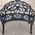 Cast Iron Aluminum Bench Loveseat 2 Seat Outdoor Patio Furniture- Black- NEW 3 thumbnail