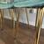Blue gold velvet dining chairs 1 thumbnail