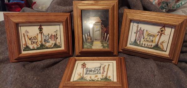 Vintage Laundry Framed Prints (4) 1