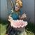 Homestications 1999 vintage garden fairy with wings & flower pot 2 thumbnail