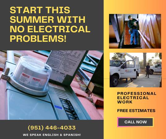 ELECTRICAL WORK + FREE ESTIMATES🔧⚡PANEL, LIGHTS, OUTLETS, FANS + MORE 1