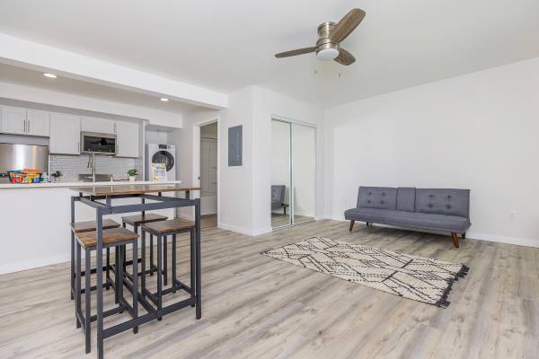 Carpeted Floors, Quartz Countertops, 1 BD 1