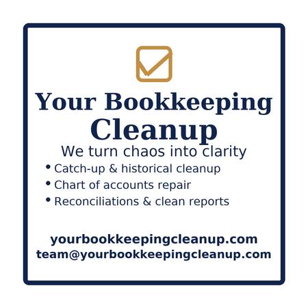 Bookkeeping a Mess?  We clean it up fast! 1