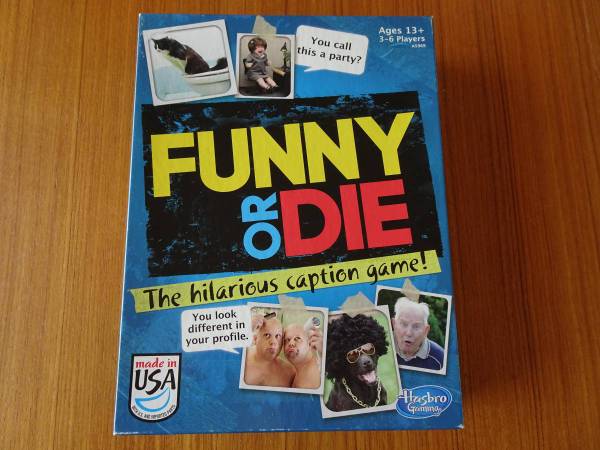 FUNNY OR DIE Hilarious Caption Board Game Complete Like New Age 13+ 1
