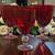 7 Vintage Cranberry - Ruby Red Glass Goblets Set Of 7 Clear Stem 7” Water Wine 2 thumbnail