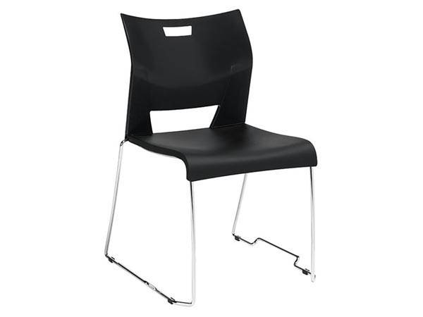 Black DUET Stack Chair 1