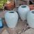 set (3) 8" Ceramic Celidon Grey Stoneware VASE vases 9 thumbnail