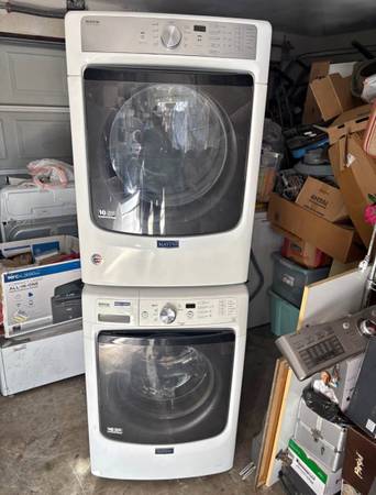 Maytag Stackable Washer and Dryer 1