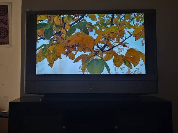 Sony LCD Projection TV with BD player and TV stand 1