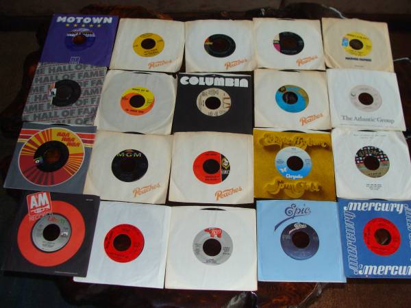 (31)-45 rpm Record Collection with Sleeves 1