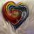 Very Nice  Blown Solid Glass Heart~ 1 lbs. See to Appreciate 2 thumbnail