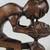 African Tribal Native Hand Crafted Man & Woman Kissing Wood Sculpture 8 thumbnail