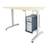 Ikea Elegant Grey Galant LShape New Cond Corner Desks/Adjustable TLegs 13 thumbnail