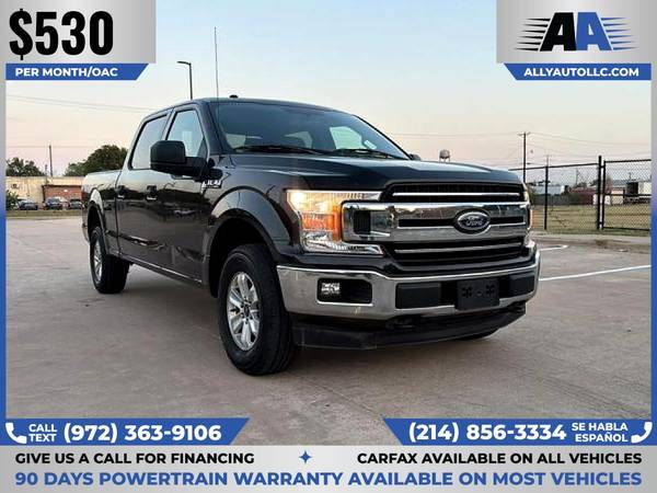$530/mes - 2018 Ford F150 F-150 SuperCrew Cab XLT Camioneta 4D 4x4 - $19,995 (Ally Auto LLC)63489167738497123