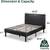 King Size - Faux Leather Platform Bed Frame, Mattress Foundation 3 thumbnail