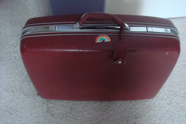 Red Samsonite Suitcase 1