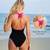 BGHSTX Women's One-Piece Swimsuit Tummy Control V-Neck Size: Medium 3 thumbnail
