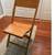 Vintage Snyder All Wood Slatted Folding Chair USA 1 thumbnail