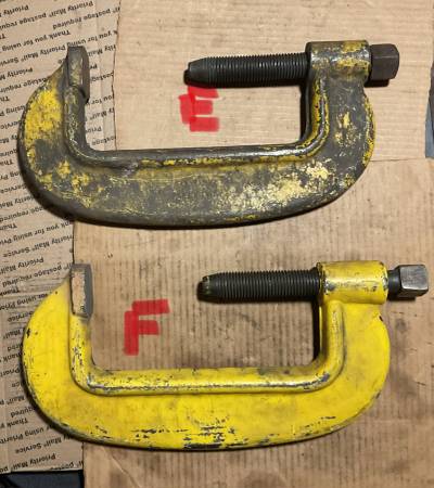10” Die Clamps, CHOICE - Lot C - Used 1