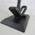 Zen Yoga Black Cast Metal Sculpture 14 1/2" Tall 9 thumbnail