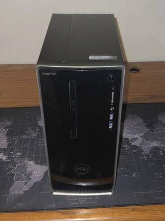 Dell Inspiron PC Intel Core i3 7100 desktop computer with monitor 1