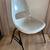 Vintage Krueger fiberglass shell chair. Cream color. 2 thumbnail