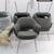 Set of 8 Eero Saarinen for Knoll Executive Armchair Gray Fabric 1 thumbnail