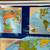VINTAGE 1967 2 PAGE WALL PULL DOWN SCHOOL MAP GEOEGE CRAM CO. 4 thumbnail