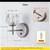 MASIVEL Sconces Wall Lighting Set of 2 Modern Crystal Wall Sconce with 4 thumbnail