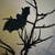 Spooky Black Glitter White LED lights Halloween Tree 31” H NWT 1 thumbnail