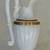 Unusual 22" tall ewer form white alabaster vase with gilt brass trims 4 thumbnail