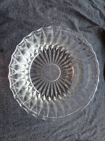 Glass Serving bowl - Vintage LIBBEY Canada clear 1