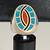 VTG. Signed Heavy Sterling Silver Turquoise Coral Inlay Sz 10.5 Ring 1 thumbnail
