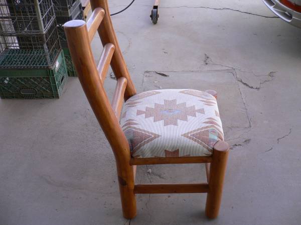 Southwest lodge pole chair 1