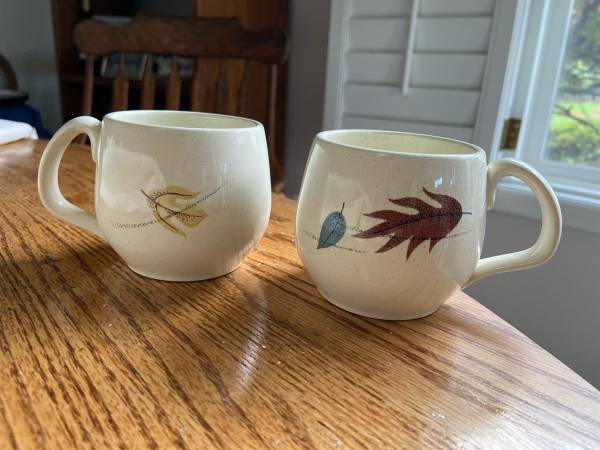 Very Rate Franciscan Autumn Leaves Coffee Cups 1