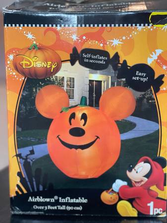 Mickey Mouse Pumpkin Airblown Inflatable 1