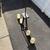 4-Light Linear Chandelier Nautical Style Dark Metal Amber Shades Ceili 2 thumbnail