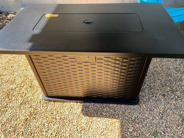 Propane fire pit 43” 60,000 BTU’s used once. $125. 1