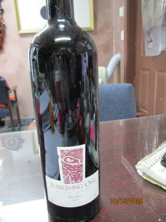 Burrowing owl wine 2007,2008,2009 1