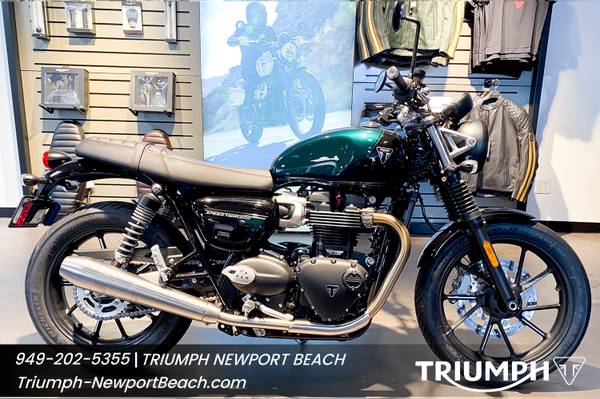 2024 Triumph Speed Twin 900 Competition Green / Phantom Black 1
