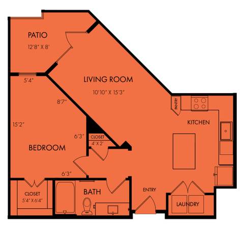 $1,450 / 1br - 752ft2 - Luxury apartment, 7 months, $1450 monthly (Austin)64046031645955120