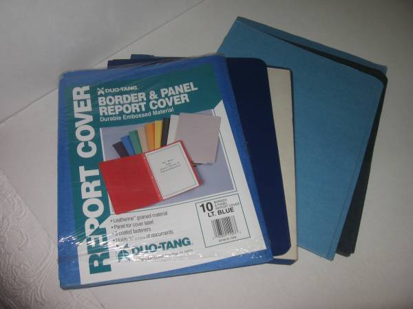 School Supplies – Report Covers and Pocket Folders 1