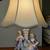 Antique Lamp Set, Porcelain Colonial Couple 3 thumbnail