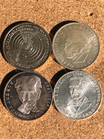 Germany 5 Mark coins (each for) 1